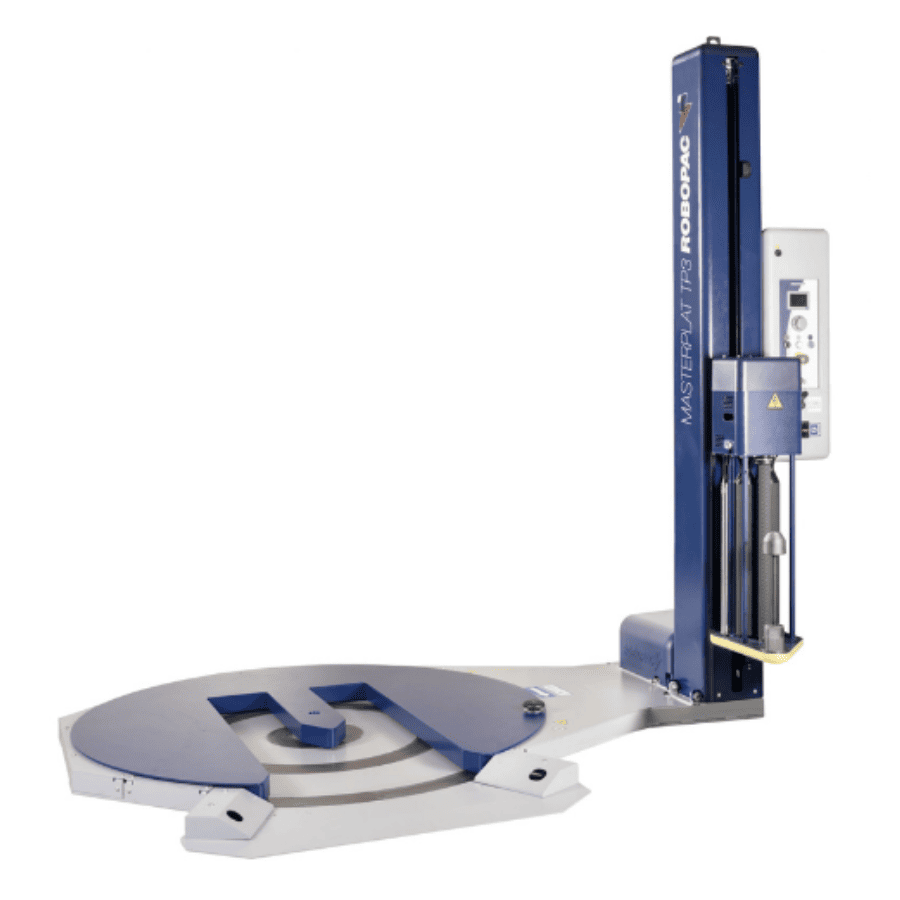 Robopac Masterplat. Полуавтоматический паллетообмотчик с вращающимся столом