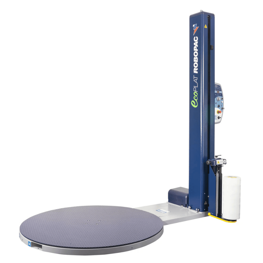Robopac Ecoplat. Полуавтоматический паллетообмотчик с вращающимся столом