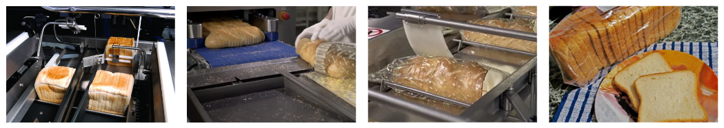 Нарезка и упаковка хлеба в пакеты