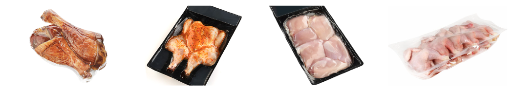 Упаковка мяса птицы на термоформере