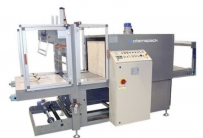 Semi-automatic machine for group packaging of packs, cans and bottles in shrink wrap Robopac Sotemapack 70s