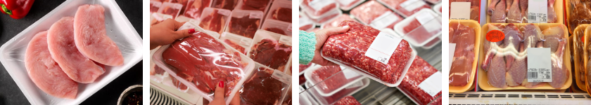 Упаковка мяса в пищевую стретч-пленку