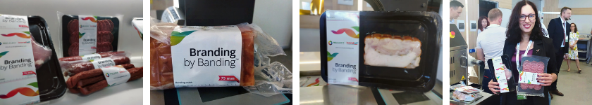 Обандероливание упаковки с мясной продукцией