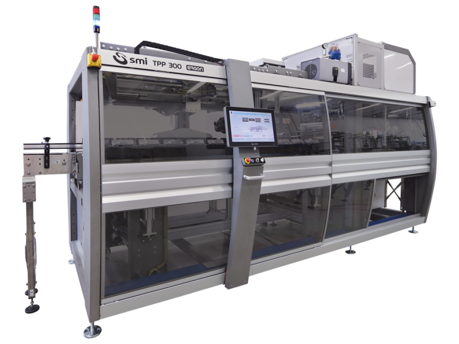Упаковщик мультипак с картонным держателем SMI TPP 300 ERGON (производительность до 300 уп./мин)
