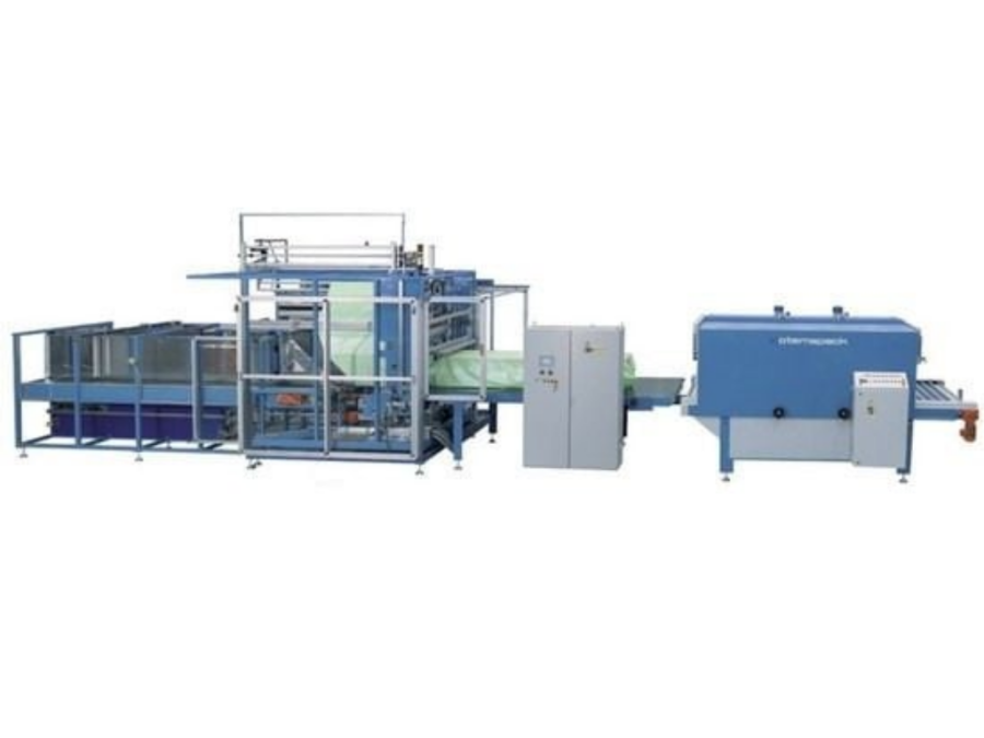 Aвтоматическая машина для упаковки в термоусадочную плёнку теплоизоляционных плит Robopac Totalpack